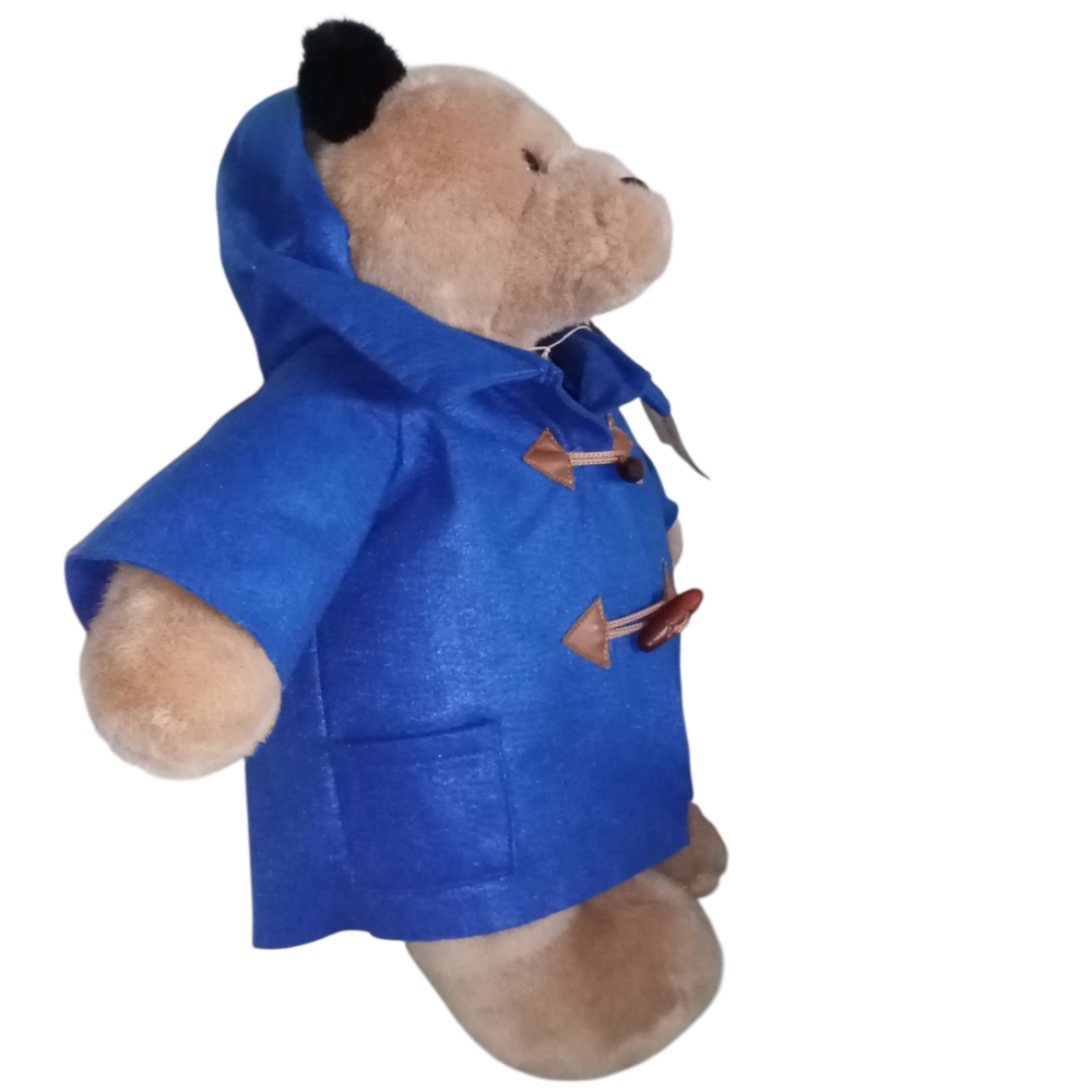 Beverly Hills Paddington Bear Plush Blue Coat, Suitcase and Tag 18" Tall 2022 - Picture 3 of 11